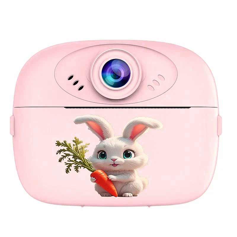 Детски фотоапарат с моментално принтиране – 2.4 инчов екран, USB зареждане, игри, слот за SD карта, включена 1 ролка термохартия, размери 14×13×5 см - Image 9