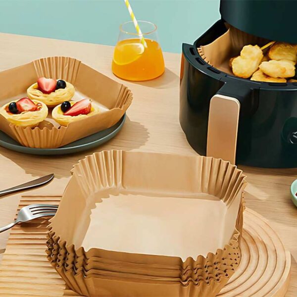 Хартии за печене за фритюрник с горещ въздух Еърфрайър (AirFryer) 50 броя