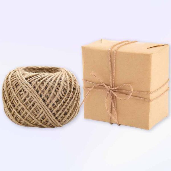 Конопено въже от юта, 30 м, натурално кафяво