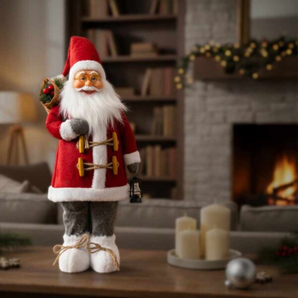Декоративна фигура на Дядо Коледа 45 см, коледна украса