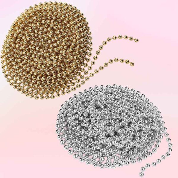 Декорация за коледна елха от верижки и мъниста