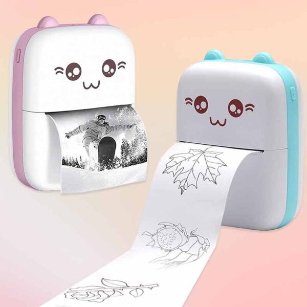 Мини безжичен преносим термопринтер за снимки и бележки