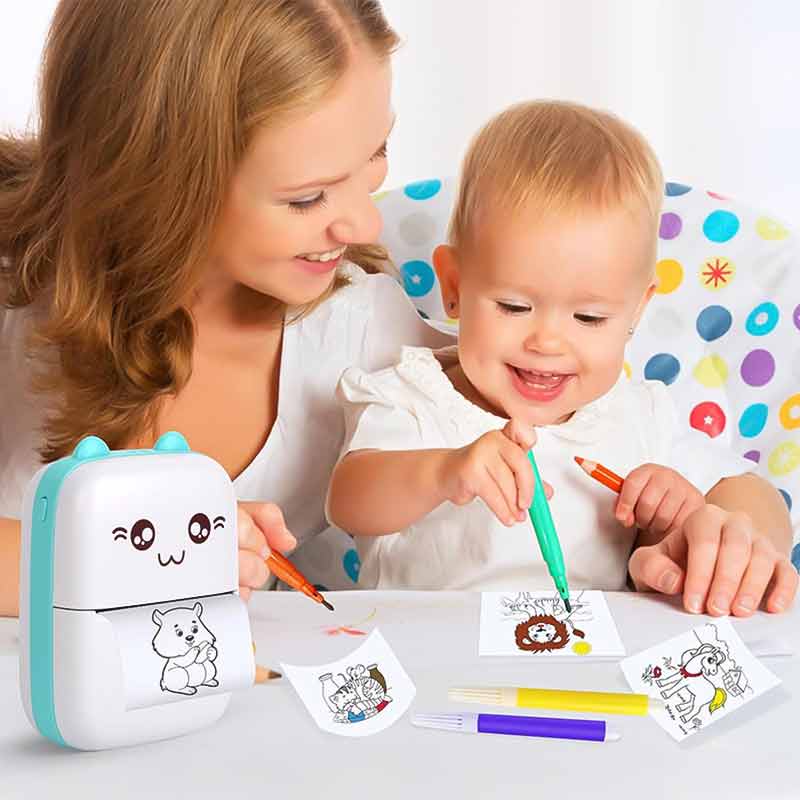 Мини безжичен преносим термопринтер за снимки и бележки - Image 7