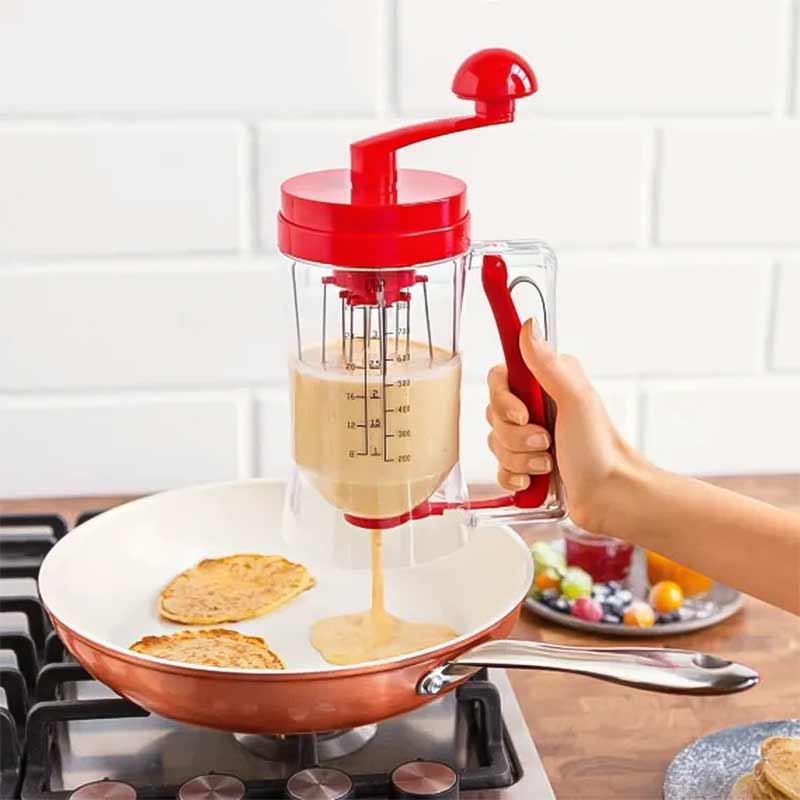 Ръчна машина за палачинки и мъфини с диспенсър и дръжка за миксер - Image 8