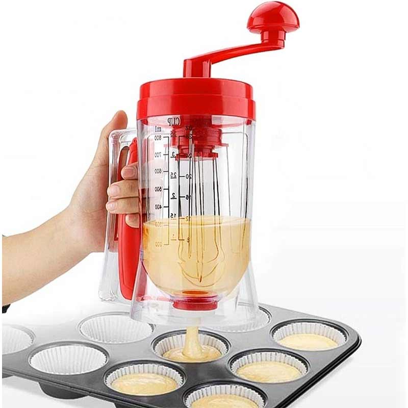 Ръчна машина за палачинки и мъфини с диспенсър и дръжка за миксер - Image 7