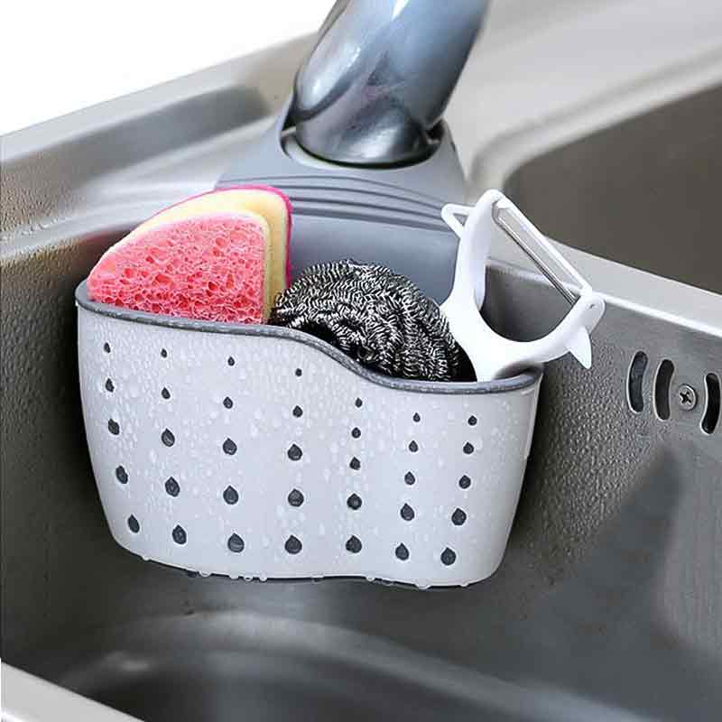 Поставка за кухненски прибори и гъби – органайзер за мивка - Image 2