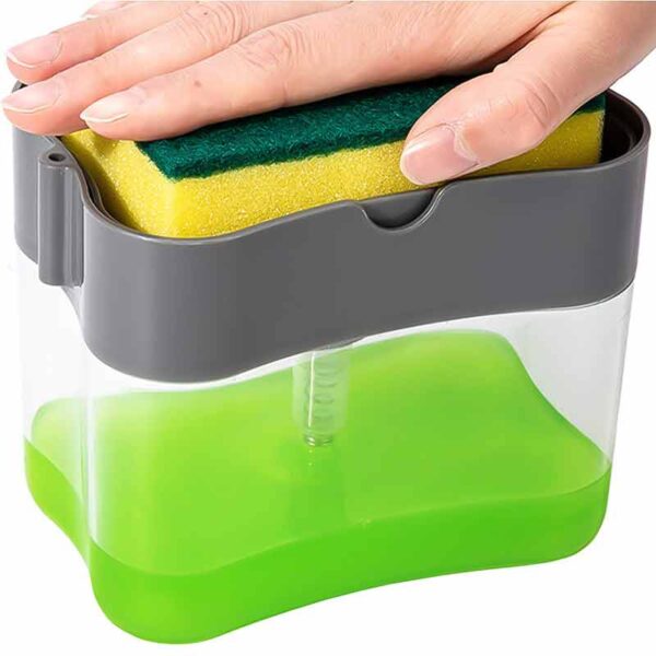 Диспенсър за препарат за чинии с гъба