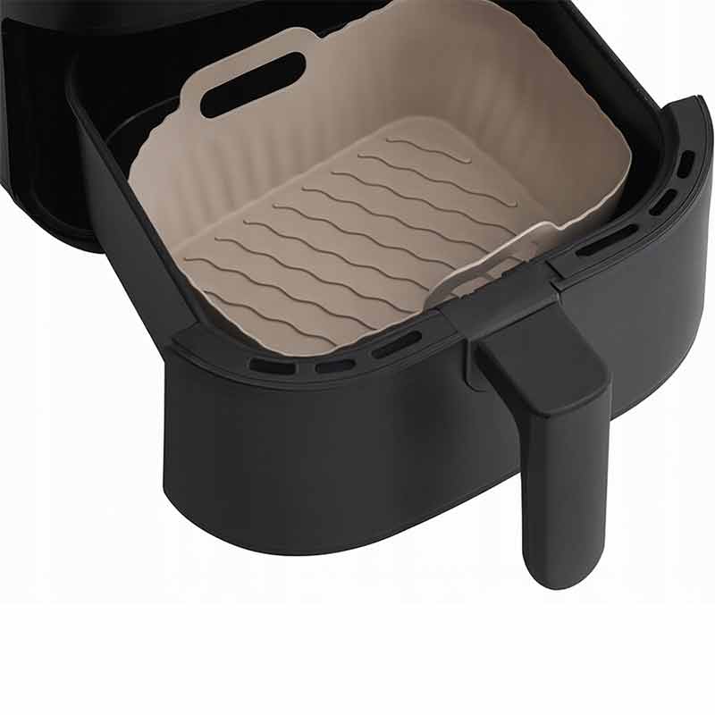 Силиконова форма за фритюрник / еърфрайър (airfryer) без мазнина 20 x 14 см, за многократна употреба - Image 2