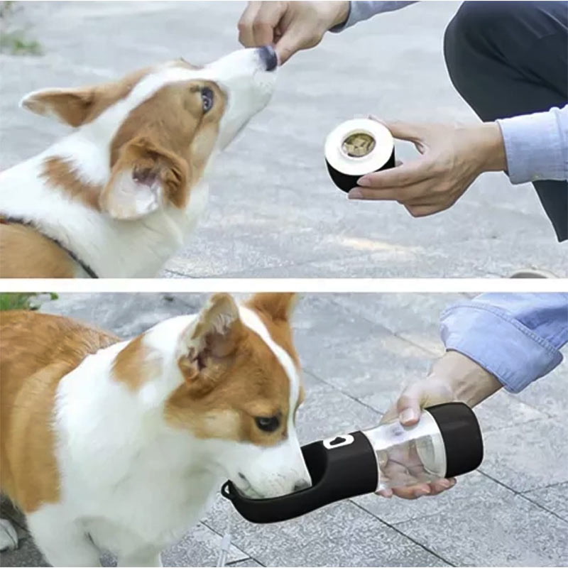 Бутилка/поилка с купичка за куче и котка 3 в 1 - вода, храна и купичка - Image 2