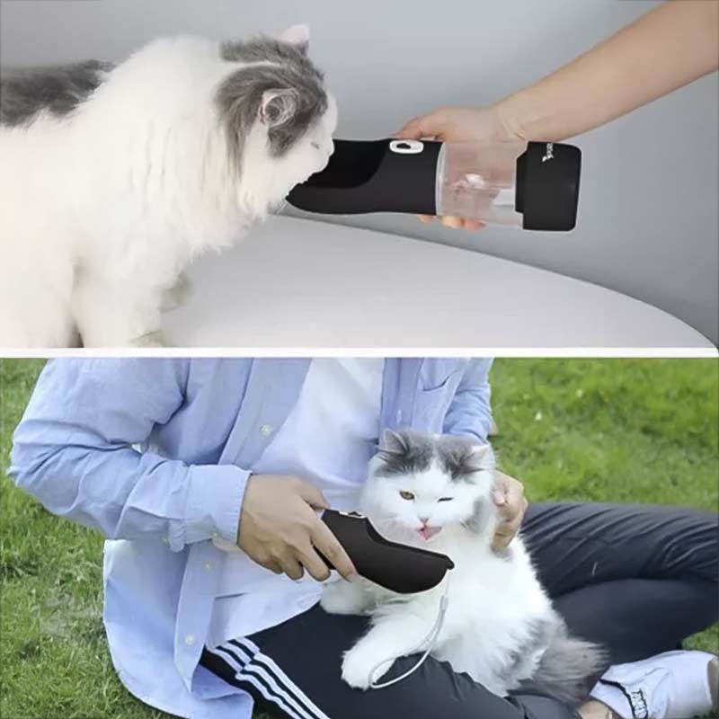 Бутилка/поилка с купичка за куче и котка 3 в 1 - вода, храна и купичка - Image 5