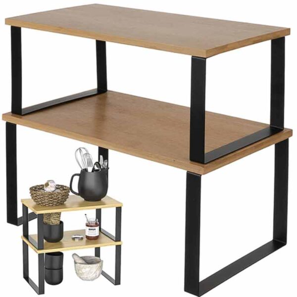 Бамбукова кухненска етажерка – комплект от 2 броя, Ruhhy