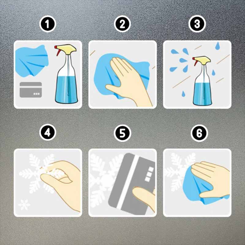 Коледни стикери за прозорци – коледни елхи - Image 2