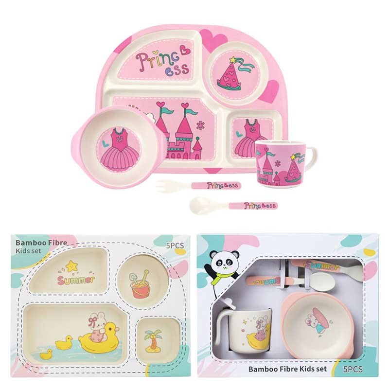 Детски Сервиз за Хранене 5 Части, От Бамбукови Фибри - Image 2