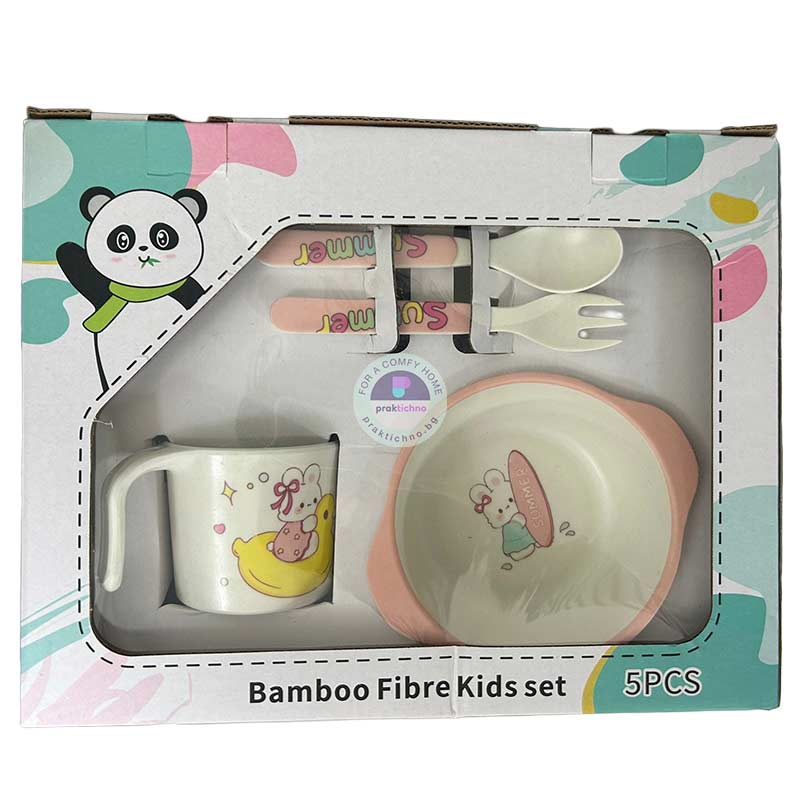 Детски Сервиз за Хранене 5 Части, От Бамбукови Фибри - Image 6