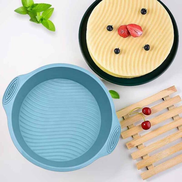 Силиконова кръгла форма за торта – модел вълни