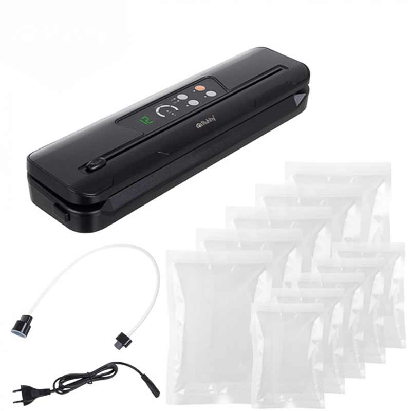 Вакуумен уред за запечатване на храна – 80 kPa, с вграден нож и 10 броя вакуум торбички - Image 9