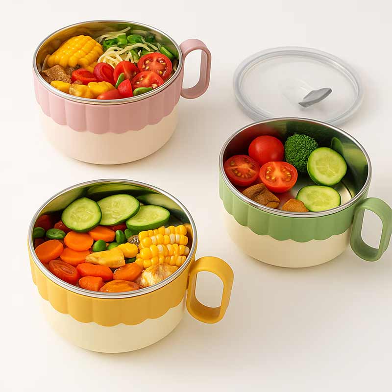 Кутия за храна с капак и дръжка – неръждаема стомана - Image 5