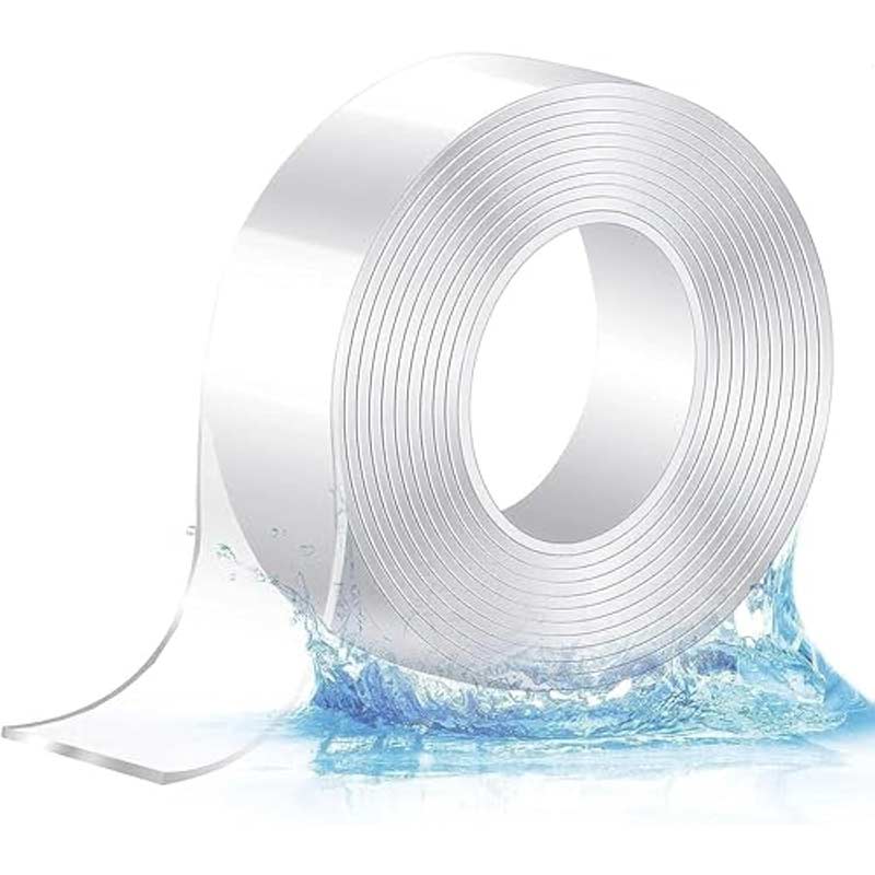 Двойнозалепваща нано лента с макетен нож 1.4 м x 2.4 см - Image 3