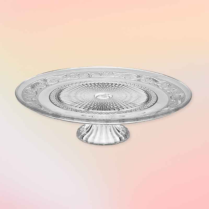 Стъклена поставка за торта с краче Ø33 см - Image 5