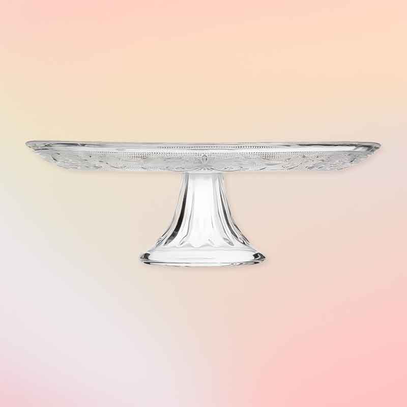 Стъклена поставка за торта с краче Ø33 см - Image 4