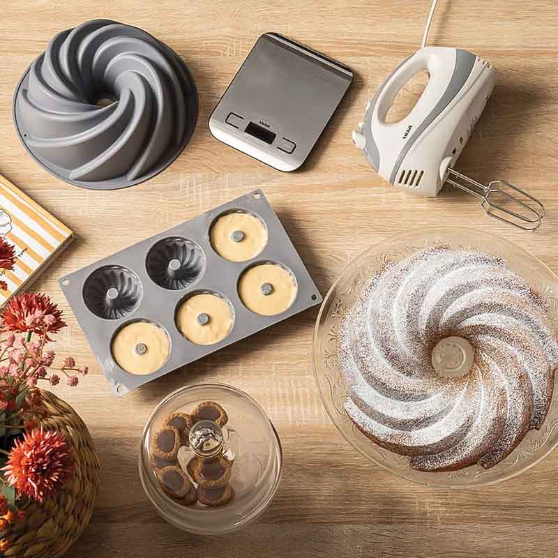 Стъклена поставка за торта с краче Ø33 см - Image 3