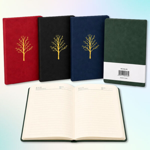 Тетрадка A5 21 x 15 см с корица от PU Soft Touch, луксозен дизайн
