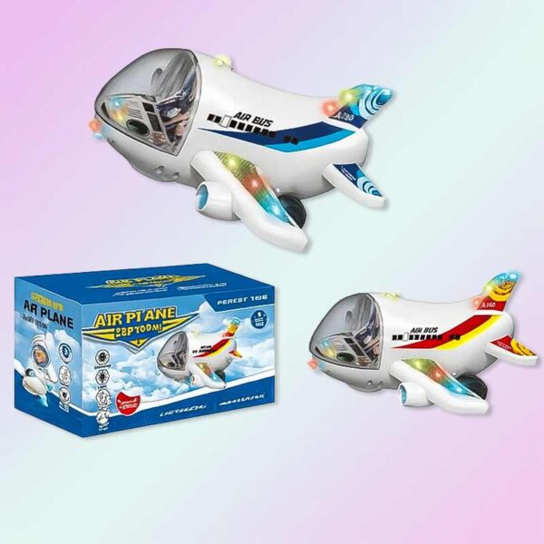 Интерактивна играчка самолет със светлини и звуци – 20 x 23 см