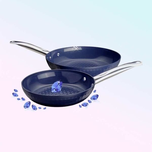 Диамантен тиган 20 см – керамика и неръждаема стомана, индукционна основа