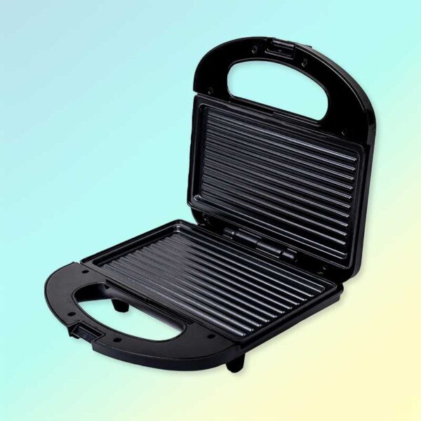 Затварящ се тостер за вкусни тост сандвичи – 750 W, грил плоча, незалепващо покритие