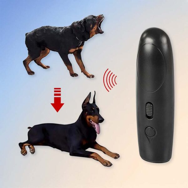 Ултразвуково устройство за обучение и прогонване на кучета с LED фенер