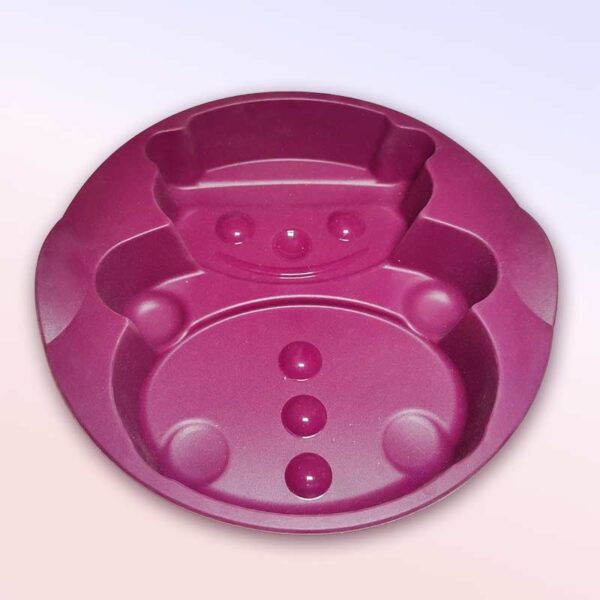 Силиконова форма Tupperware Снежен човек – лилава, кръгла