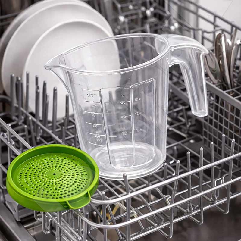 Кана мерителна 500 мл със цедка за прецеждане на олио - Image 6