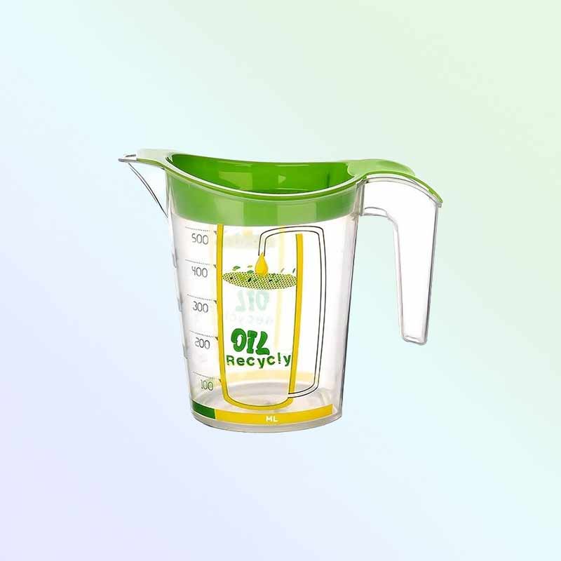 Кана мерителна 500 мл със цедка за прецеждане на олио - Image 3