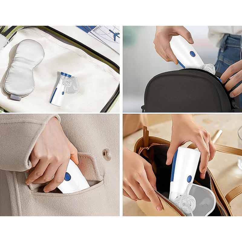 Инхалатор, преносим, пулверизатор за деца и възрастни, лесно дишане, 3 нива на скорост, включени аксесоари - Image 6