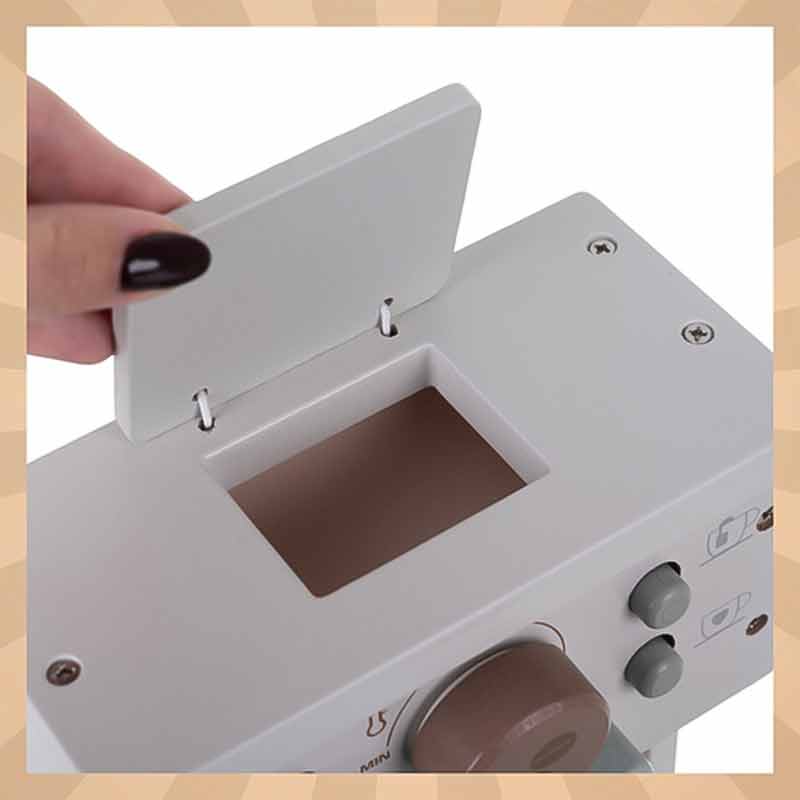 Дървена кафе машина за деца Kruzzel с аксесоари - Image 6