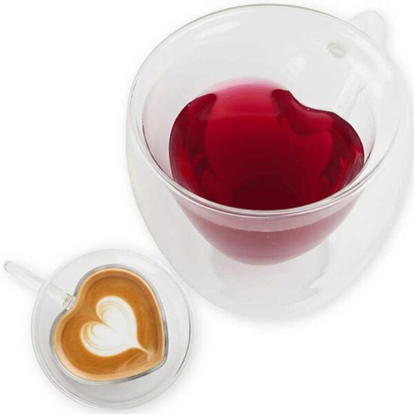Термо чаша 240 мл, сърце – двойни стени