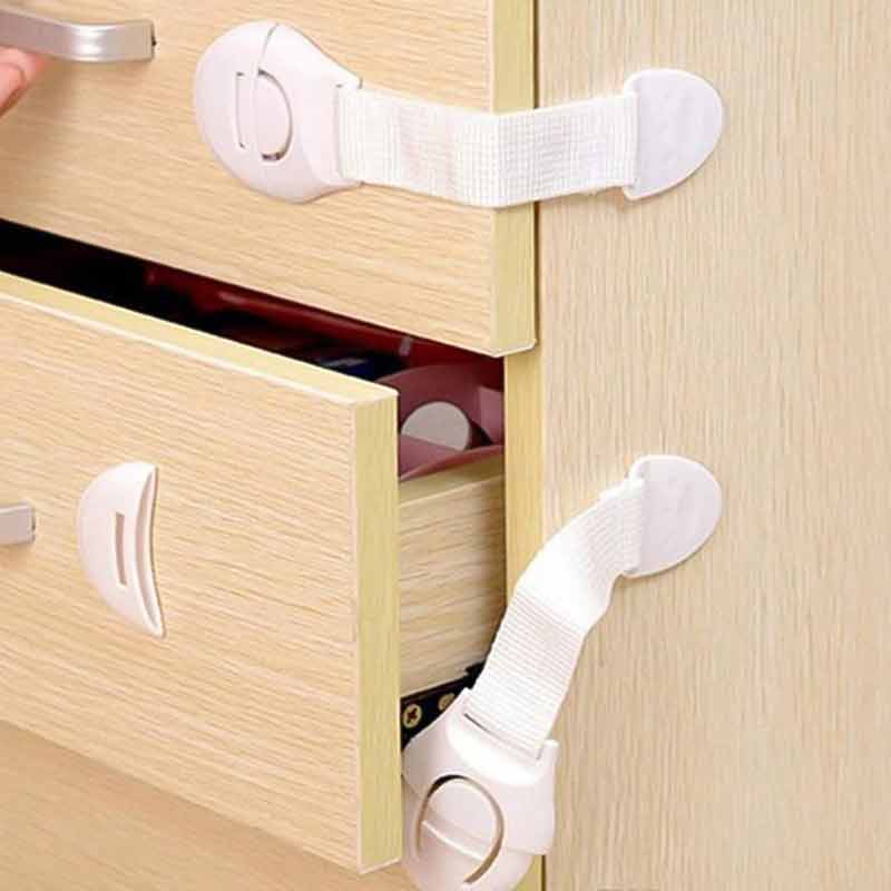 Комплект от 2 броя детски ключалки, заключващи устройства за шкафове и чекмеджета, 20 см - Image 4