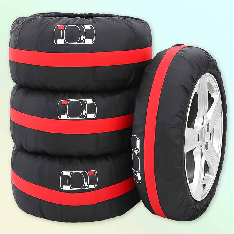 Калъфи за гуми 19–23 инча – комплект 4 бр., водоустойчиви с дръжки