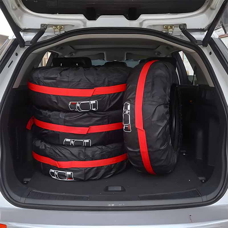 Калъфи за гуми 19–23 инча – комплект 4 бр., водоустойчиви с дръжки - Image 2