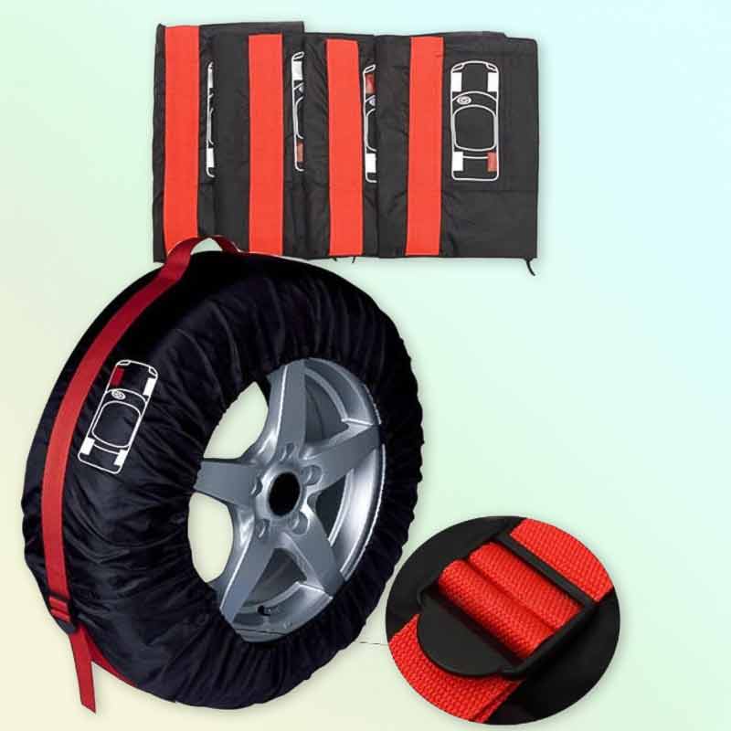 Калъфи за гуми 19–23 инча – комплект 4 бр., водоустойчиви с дръжки - Image 3