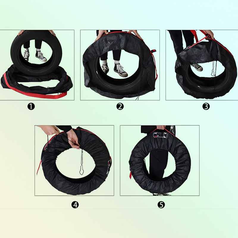 Калъфи за гуми 19–23 инча – комплект 4 бр., водоустойчиви с дръжки - Image 9
