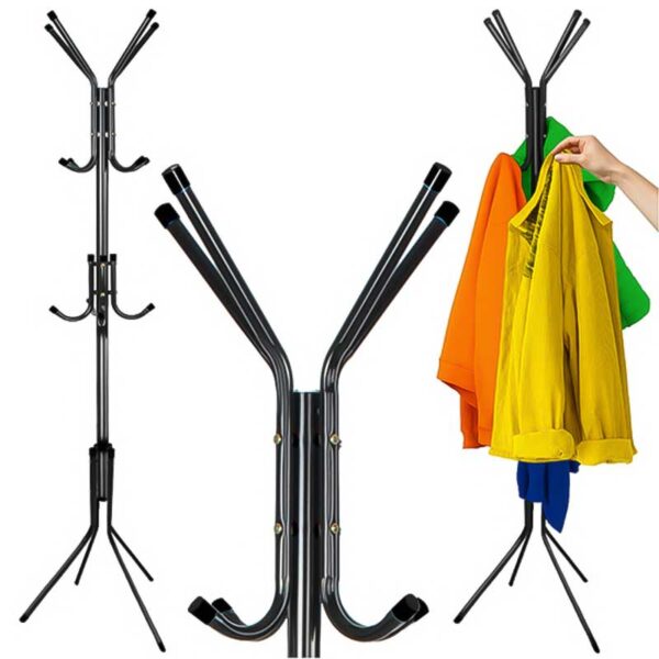 Стояща закачалка за дрехи – 170 см, метална с 4 крака