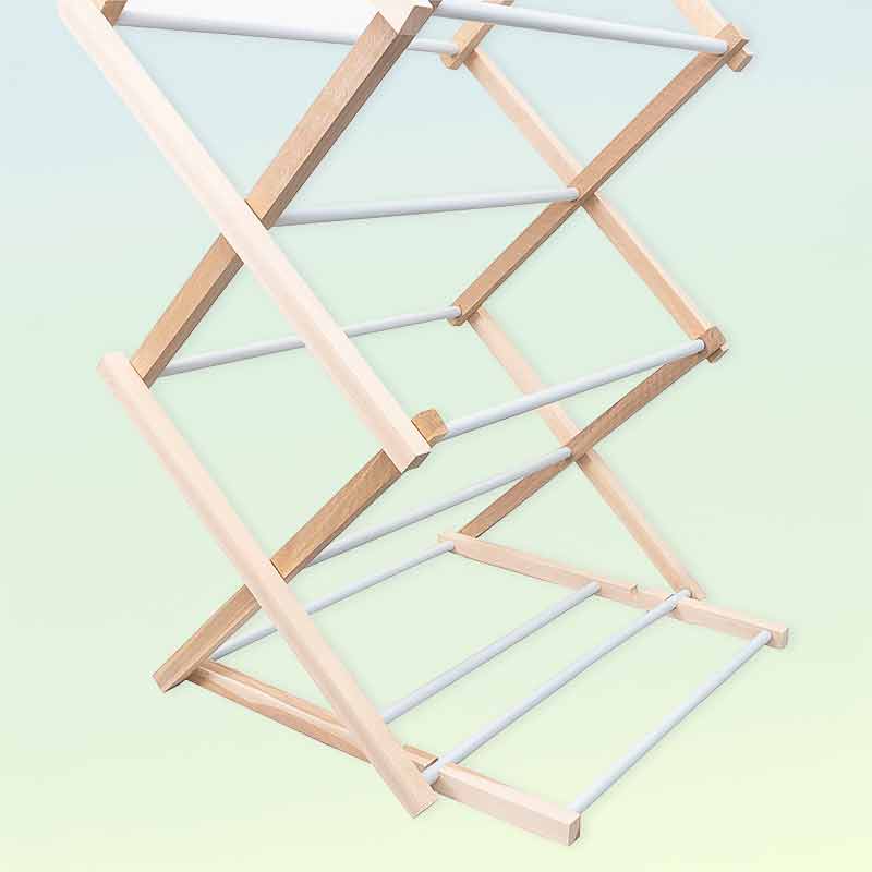 Дървена сгъваема сушилня за дрехи 178 × 54 см - Image 2