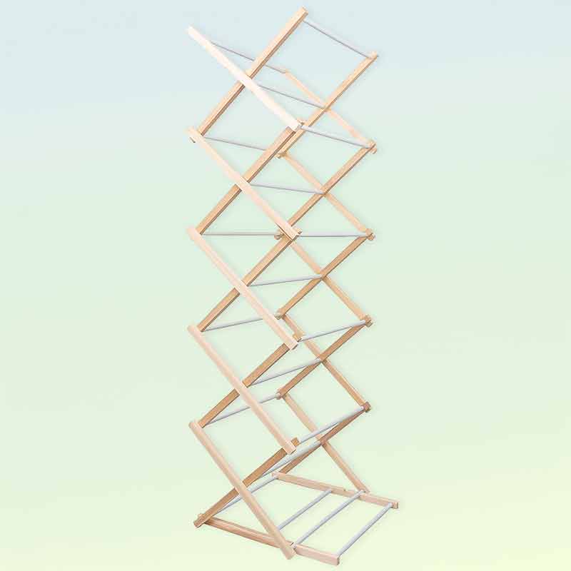 Дървена сгъваема сушилня за дрехи 178 × 54 см - Image 4