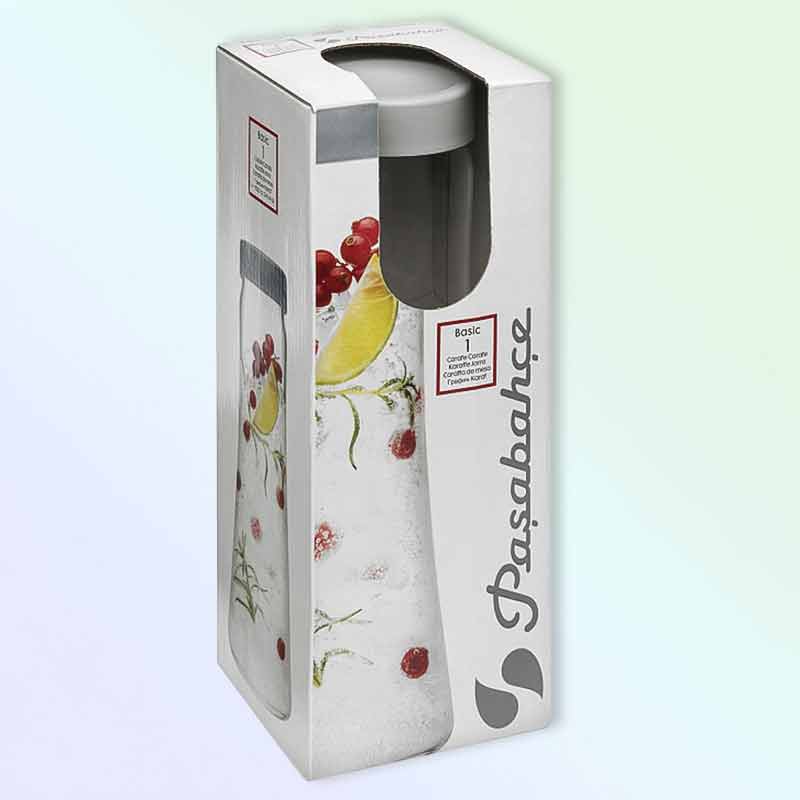 Гарафа 1030 мл с капак сив, PASABAHCE - Image 3