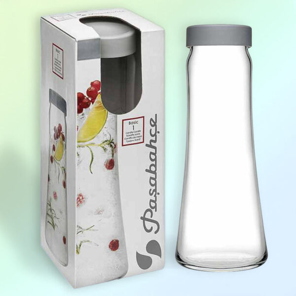 Гарафа 1030 мл с капак сив, PASABAHCE