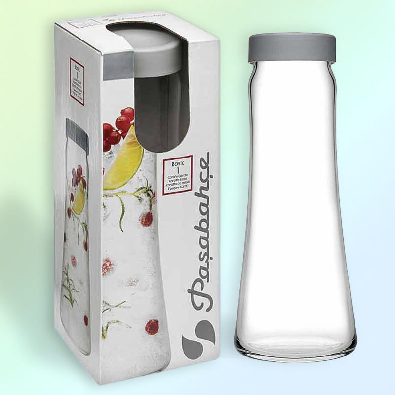 Гарафа 1030 мл с капак сив, PASABAHCE