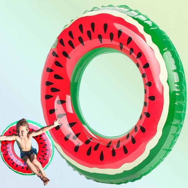 Забавен надуваем пояс за плуване, диня 70 см