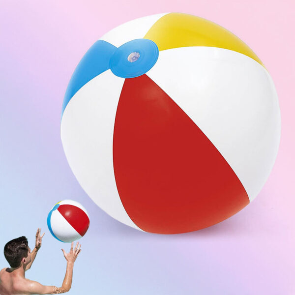 Надуваема детска плажна топка 30 см, многоцветна