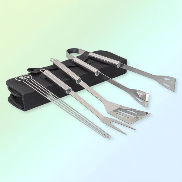 Комплект прибори за скара от 7 части с чанта за съхранение Zilan
